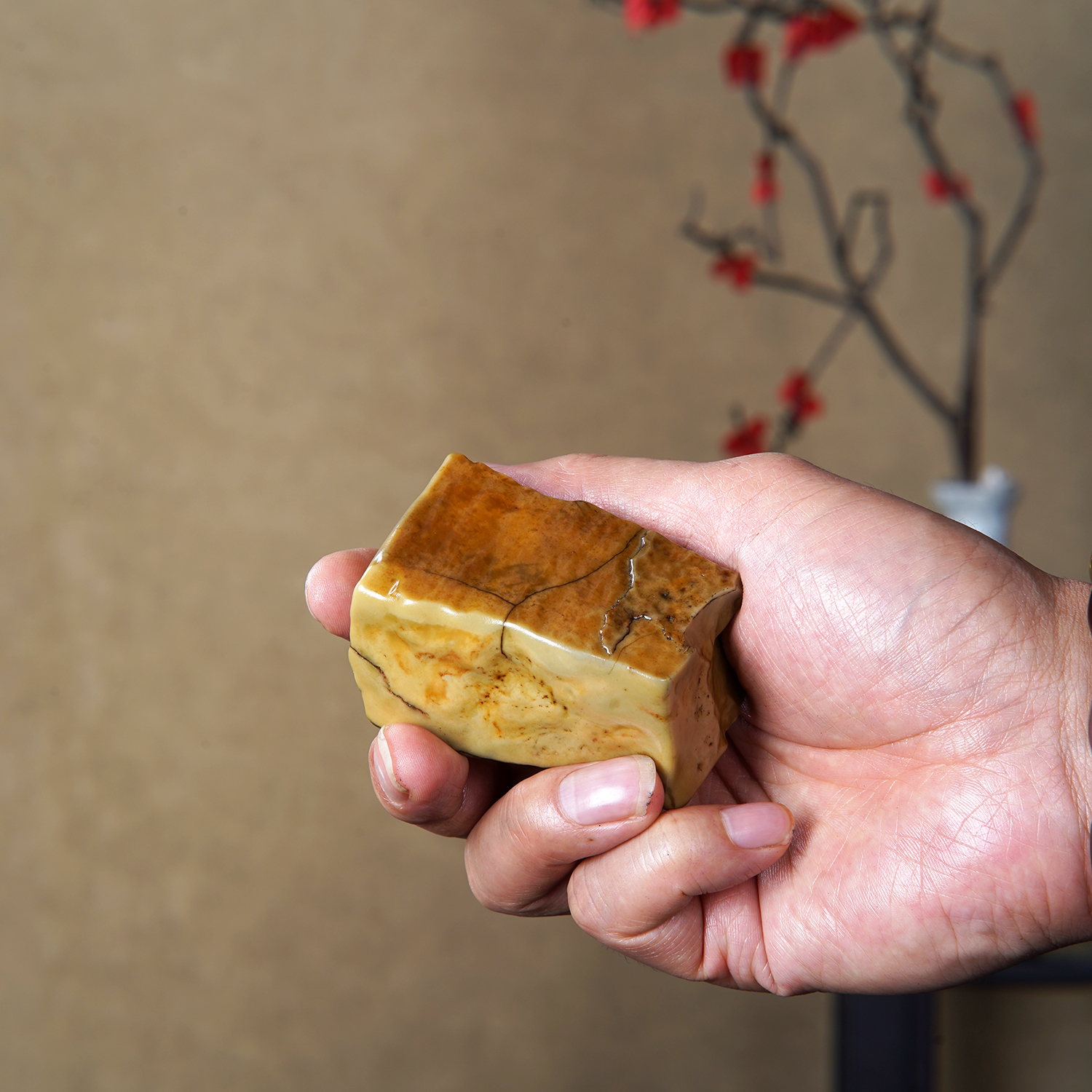 顶爷天然原石奇石【戈壁石沙漠漆】收藏镇宅靠山观赏修心把玩摆件