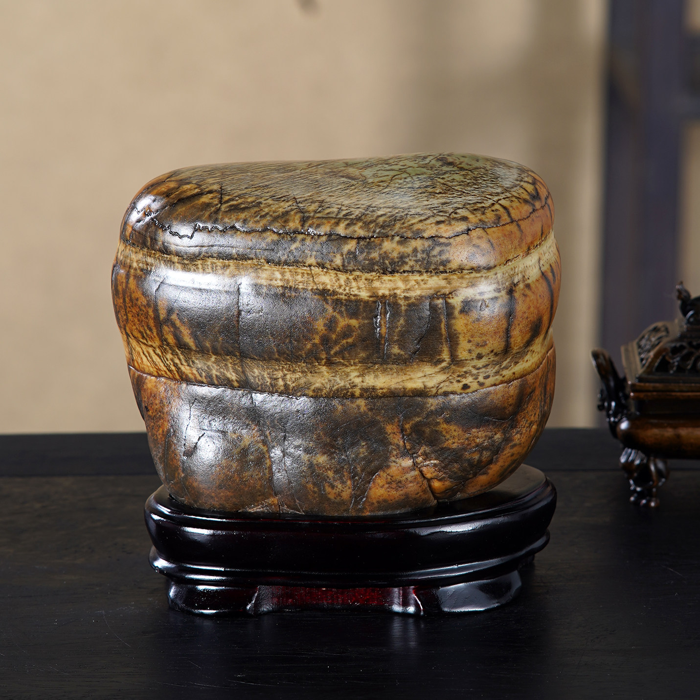 顶爷天然原石奇石【厚土承瑞】广西大化石收藏观赏镇宅靠山石摆件