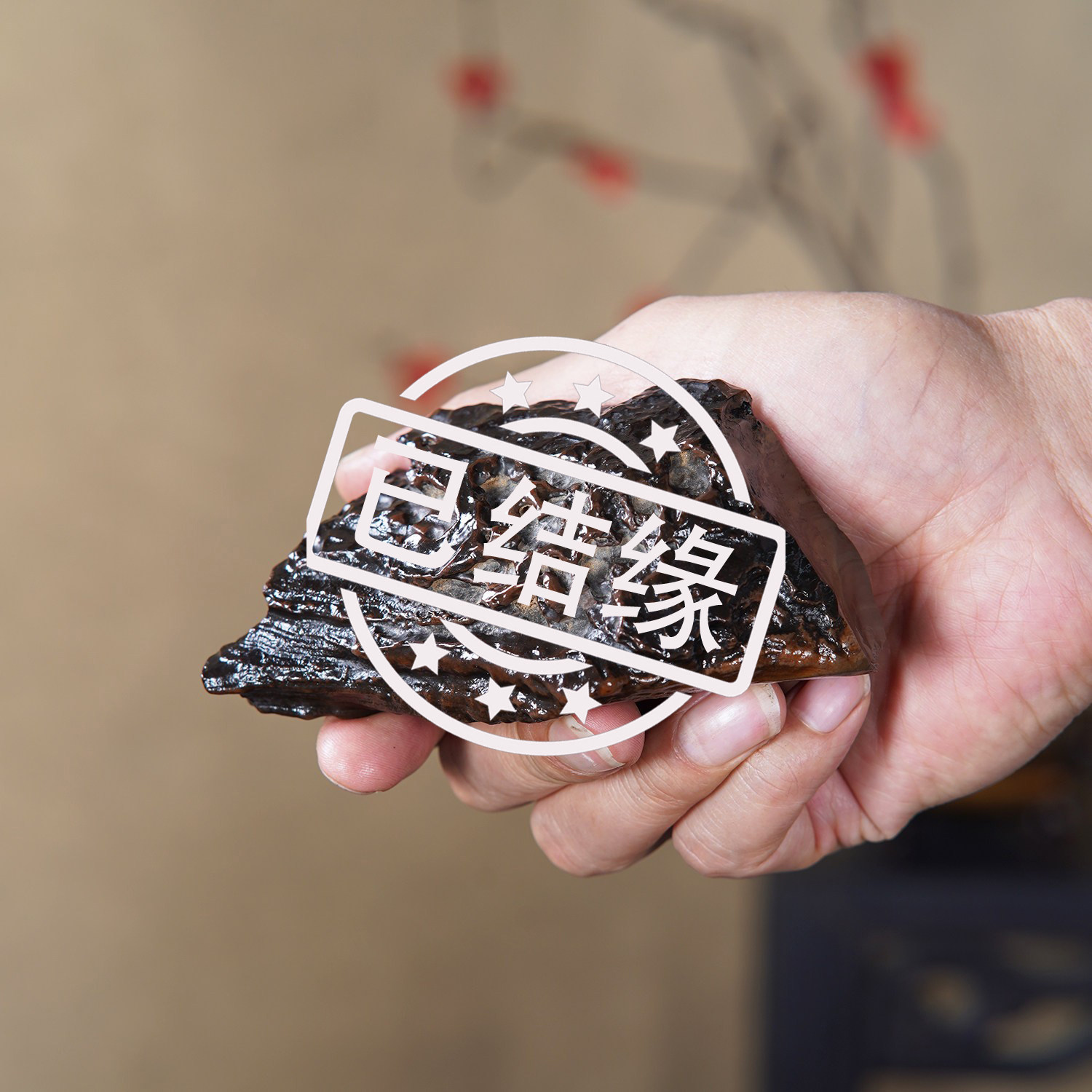顶爷天然原石奇石【戈壁石把玩件】沙漠漆收藏镇宅靠山石修心摆件
