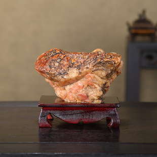 顶爷天然原石奇石【田园草庐沙漠漆】戈壁石收藏镇宅修心靠山摆件