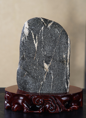 顶爷奇石原石泰山石敢当靠山摆件