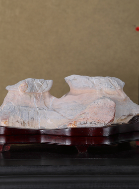 顶爷奇石原石靠山收藏灵璧石摆件