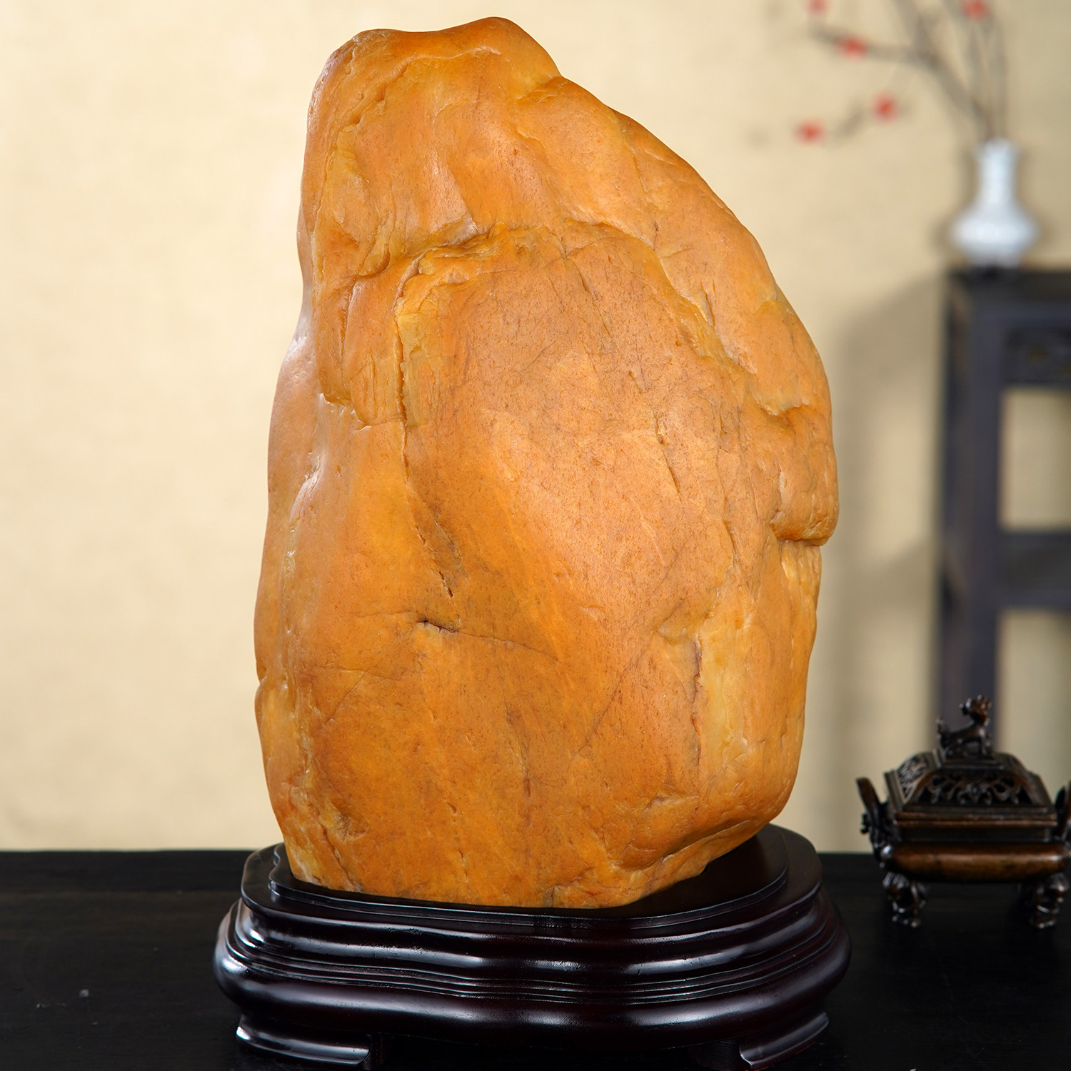 顶爷奇石原石靠山石装饰收藏摆件