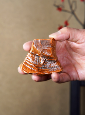 顶爷奇石原石靠山收藏戈壁石摆件