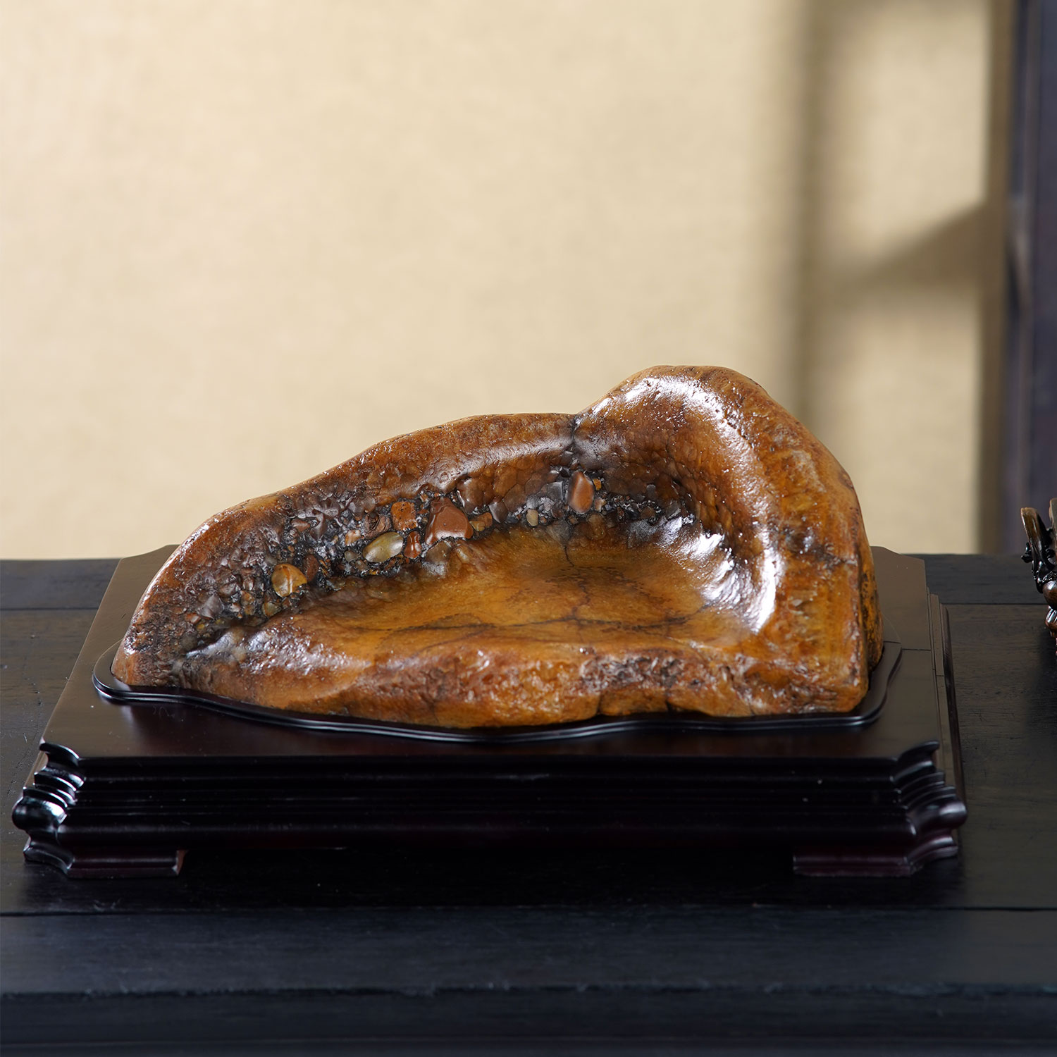 顶爷天然原石奇石【金窝明堂】玛瑙原石收藏装饰摆件镇宅靠山石