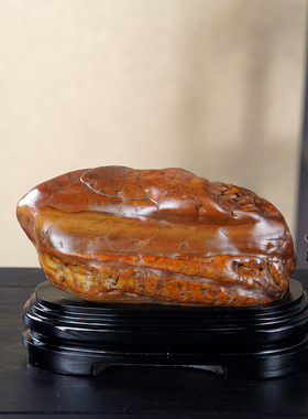 顶爷奇石原石靠山收藏大化石摆件