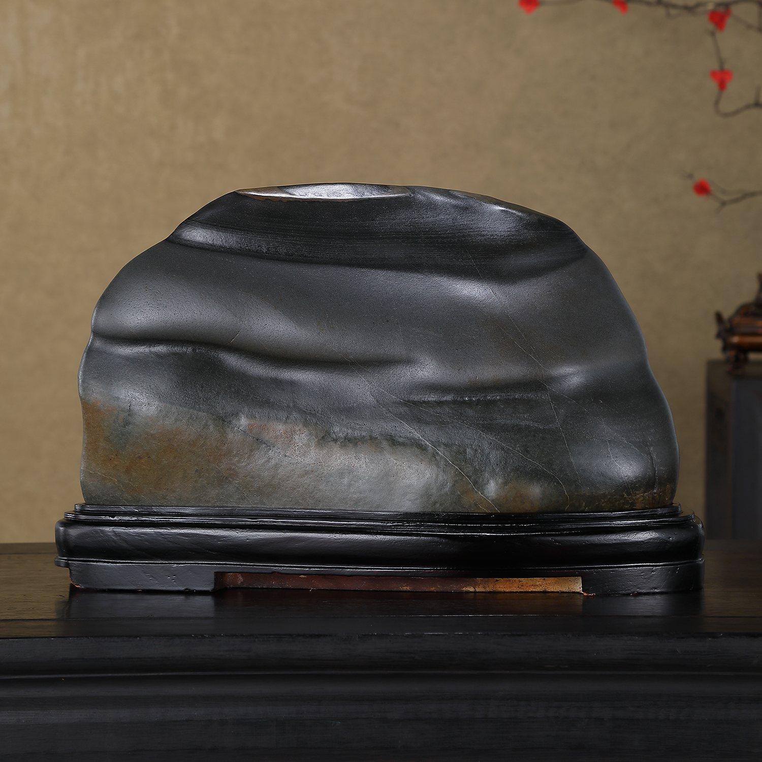 顶爷天然原石奇石【润心乌江石】收藏摆件观赏镇宅修心养性靠山石