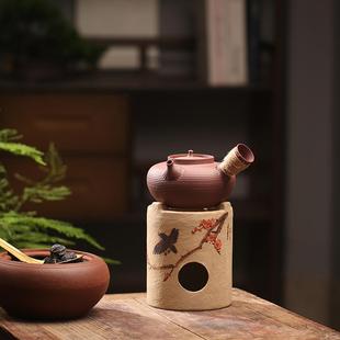 煮茶碳炉橄榄碳炉风炉手工手彩茶艺家用室内果木炭烧炭茶炉小火炉