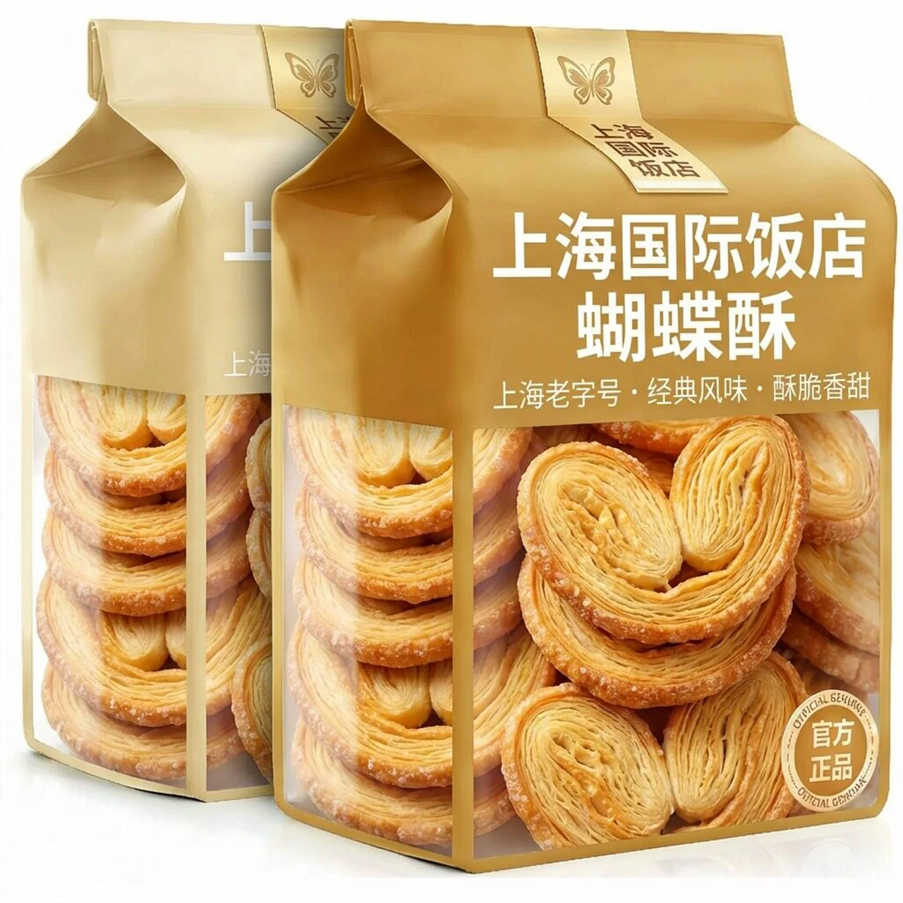 上海国际饭店黄油蝴蝶酥独立装