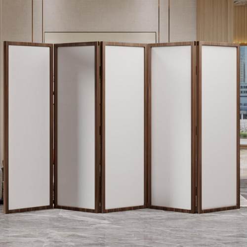 定制高端办公室屏风隔断客厅折叠移动定做logo现代简约遮挡纯白色