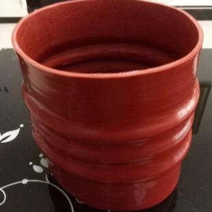 振动筛出料口连接管 矽胶软连结 耐高温矽胶软管波纹管水称软连结