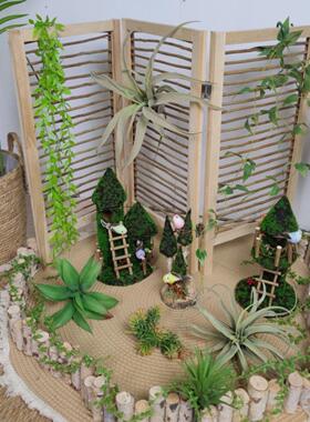 创意鸟巢小鸟摆设摆件自然角幼儿园植物角微景观家居花园橱窗布置