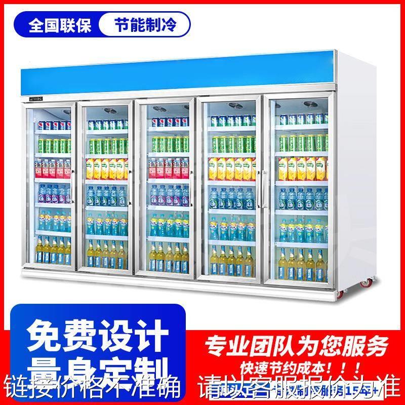 中大型超市大容量冷柜冻柜冰柜展示柜风屏柜商用便利饮料啤酒多门
