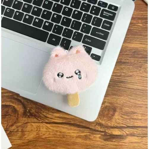 猫咪雪糕挂件 猫猫头可爱冰淇淋玩偶送闺蜜礼物