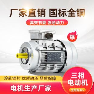 1.5 750 3KW铝壳异步2800转B14高速380V 370 三相交流电动机YS立式