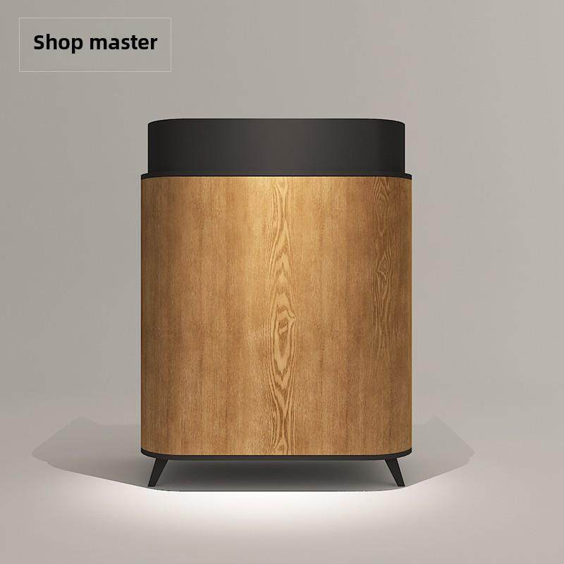 新中式小店小收银台餐厅咨询台购物中心迎宾台接待台导购导购台