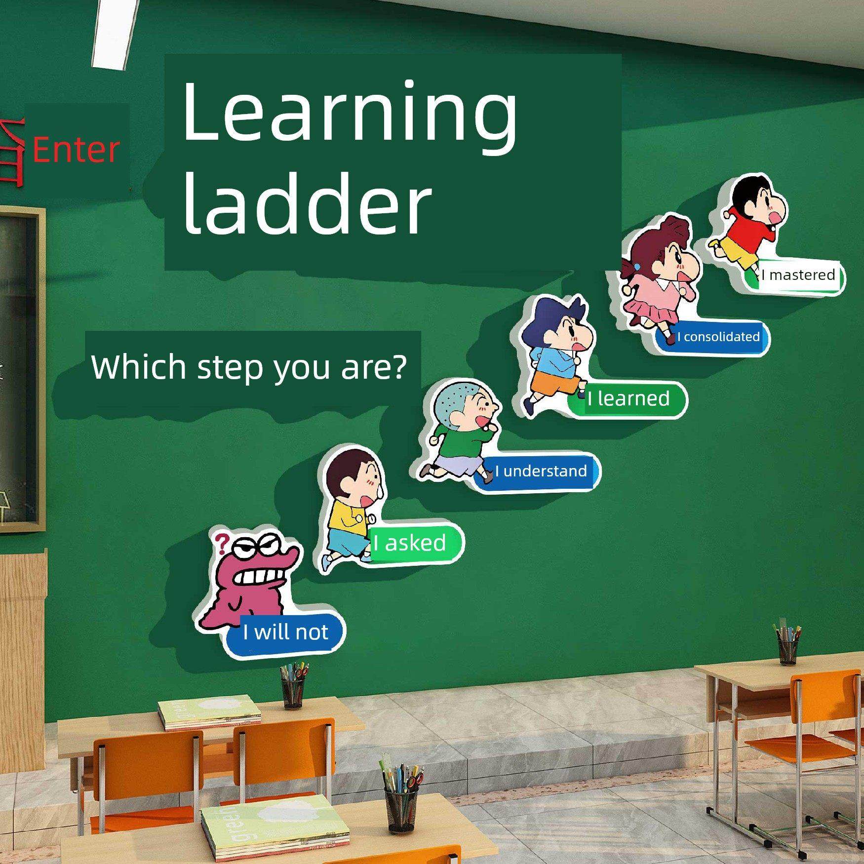 教室装修文化墙贴纸关怀班级布置氛围高中入口教室励志标语形象Qt,家居饰品,文化墙贴,淘宝优惠券,粉丝福利购,淘宝优惠卷