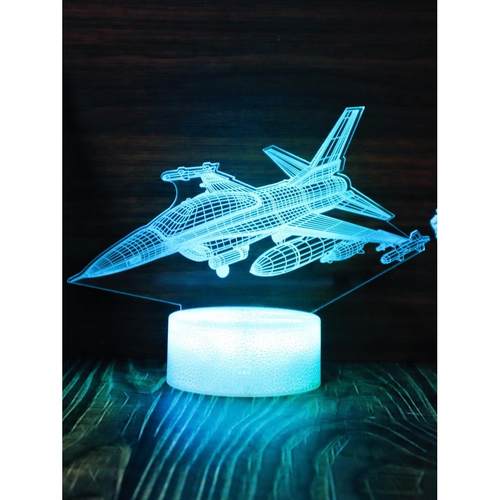 飞机模型小夜灯公仔周边摆件台灯卧室床头遥控触摸氛围灯生日礼物