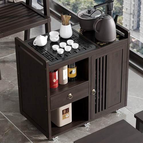 茶台实木茶车茶几茶具套装一体烧水壶移动茶桌家用小全自动茶水柜