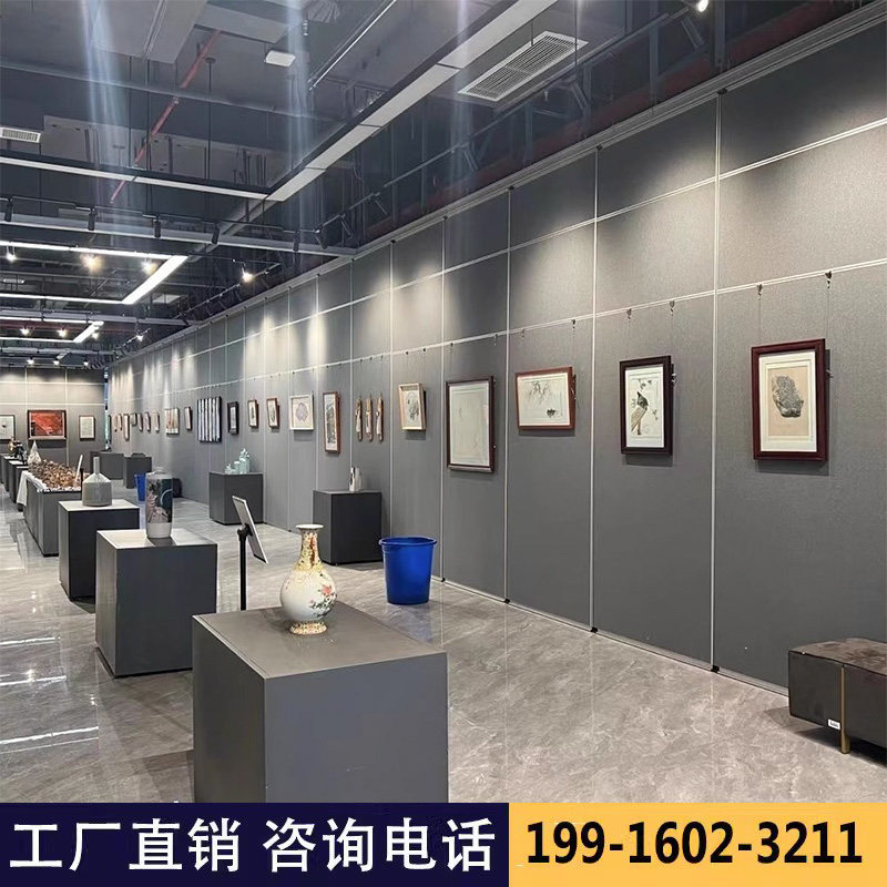 酒店移动隔断墙饭k店包厢隔音折叠推拉门办公会议室展览厅活动隔