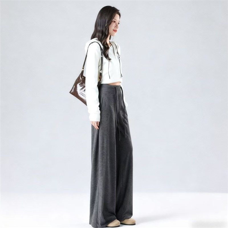 【运补6-8元】【秋冬升级加绒厚款】宽腰头糯米裤直筒阔腿裤拖地,女装/女士精品,休闲裤,淘宝优惠券,粉丝福利购,淘宝优惠卷