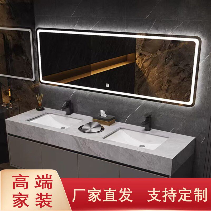 定制智能镜镜子卫生间浴室镜x带灯防雾化妆镜穿衣镜大尺寸酒店镜