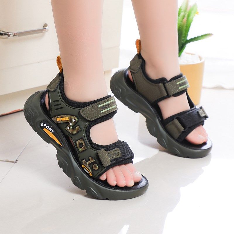 男童运动凉鞋2025新款中童儿童夏季休闲软底防滑小男孩沙滩跑步鞋