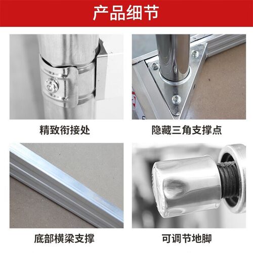 不锈钢工作台多层多功能厨房置物定制酒店饭店商用案板落地桌子