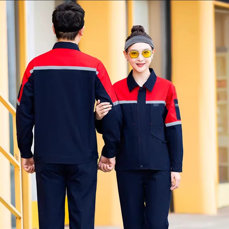 工作服套装男女春秋冬季长袖工人工厂车间汽修耐磨厂服工装劳保服