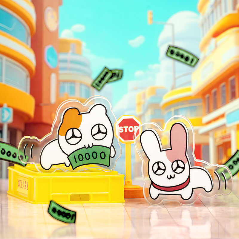 起重集 闪闪仓鼠Hemging周边小兔仓鼠多功能文具双面备忘录便签夹