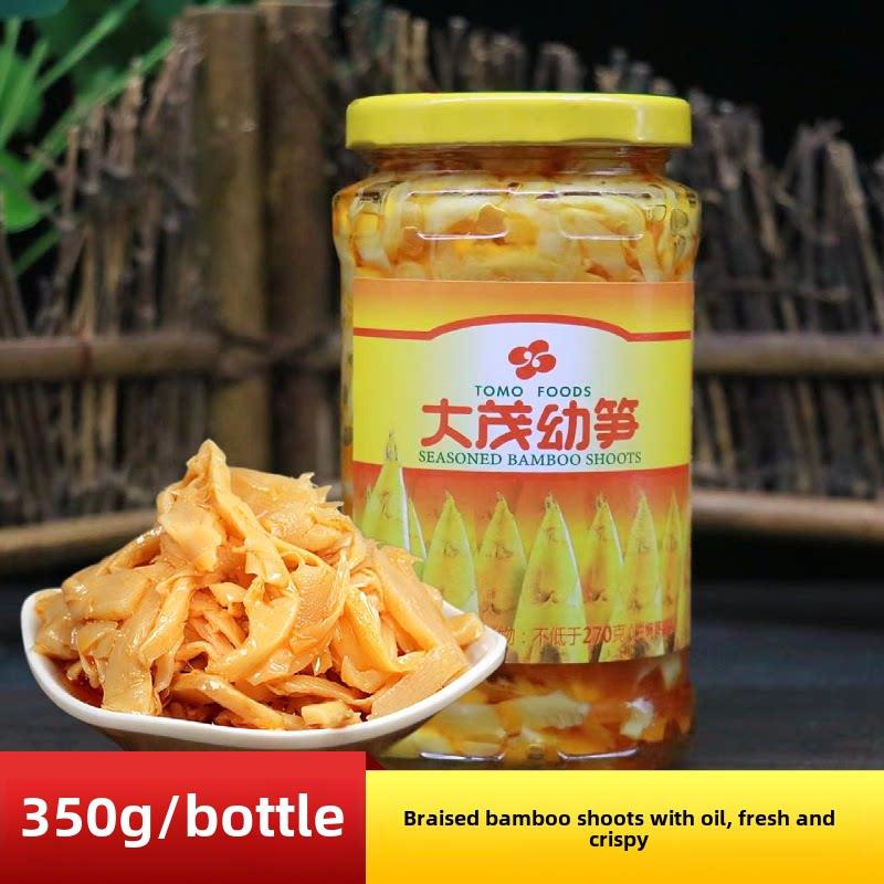 TOMO大茂幼笋350g多瓶装油焖笋罐头脆嫩即食下饭菜笋丝冷盘佐餐
