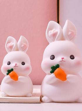 小兔子存钱罐家居摆饰儿童房卧室装饰品送男孩女孩生日可爱小礼物