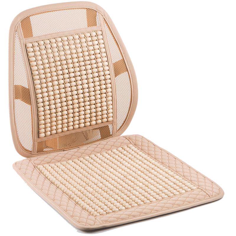 坐垫夏季单片木珠办公室夏天电脑椅子凳子屁股座垫学生汽车内凉垫