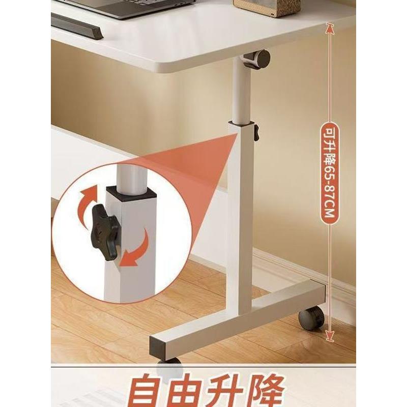 移动床边桌电脑桌懒人桌台式家用床上学习书桌简约桌旋转折叠桌
