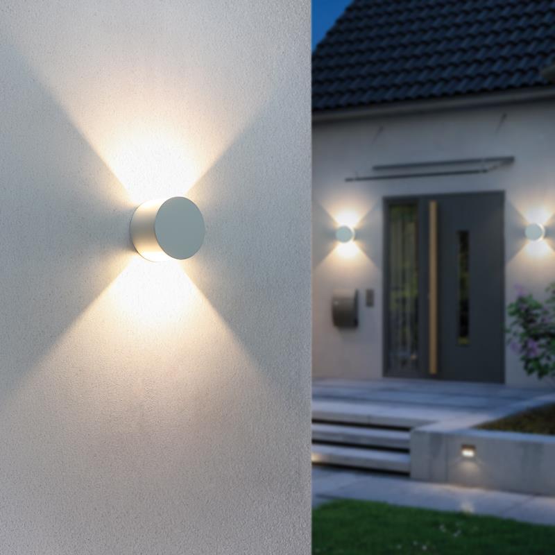 壁灯户外防水超亮简约别墅庭院灯花园极简室外过道院子外墙洗墙灯