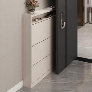 柜新款 柜15cm超薄鞋 柜入户薄柜家用门口翻斗鞋 简约现代超薄实木鞋