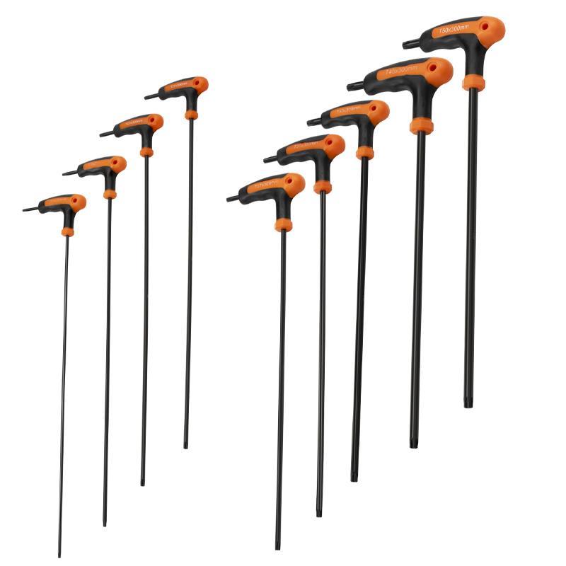 t型内六角扳手单个内六方六棱带手柄螺丝刀平头球头特长加长内6角