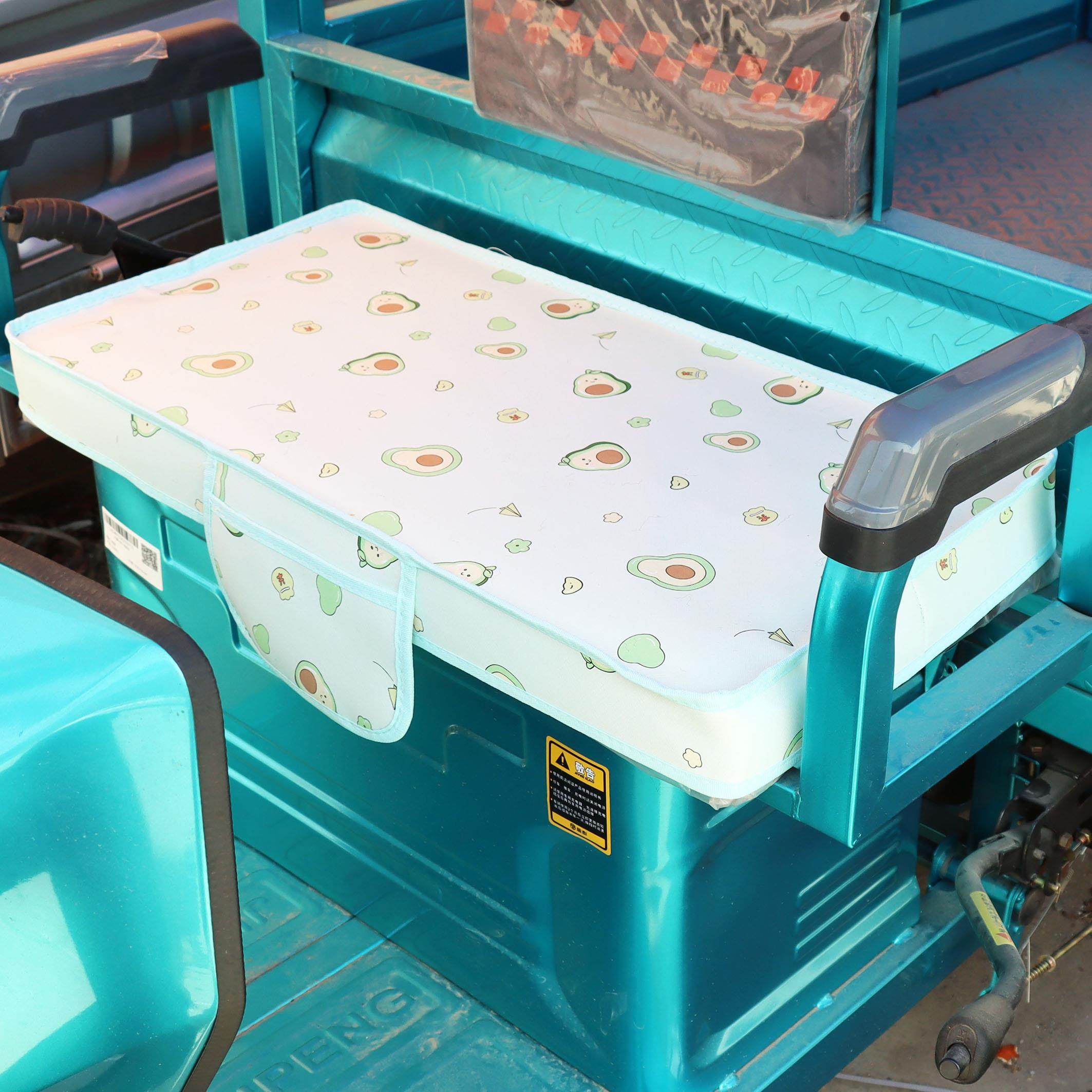 夏季网状电动三轮车防晒防水座套坐垫套网眼布隔热座套亚麻夏季