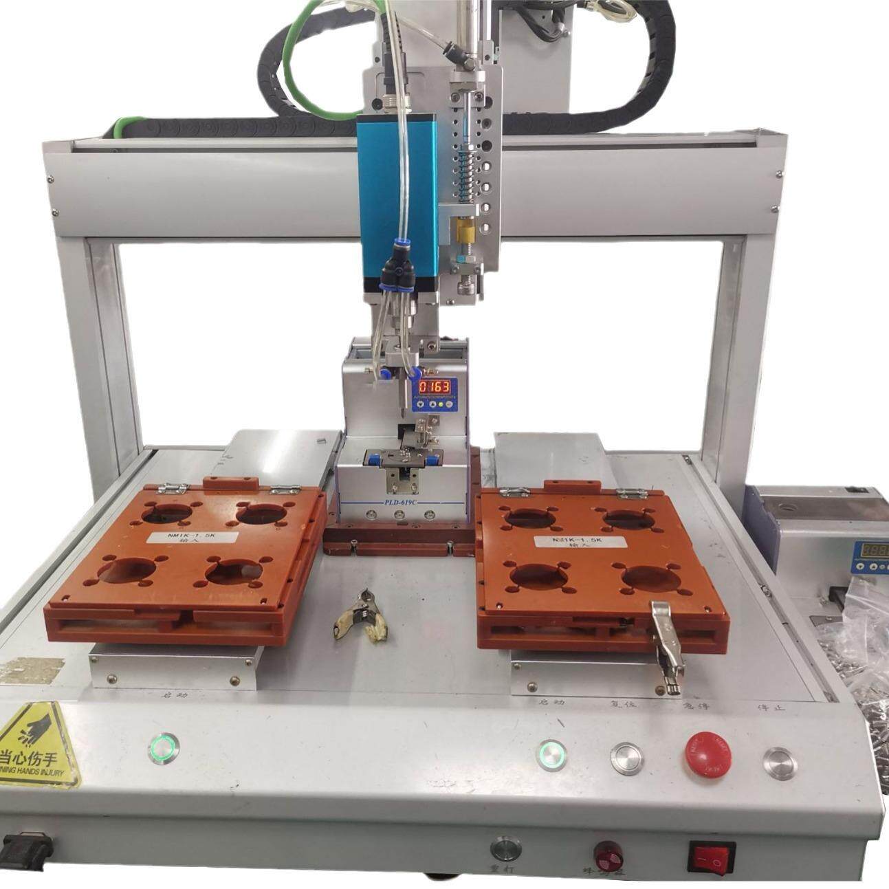 双工位吸附式逆变器锁螺丝机桌面式新能源五金配件自动打螺丝机