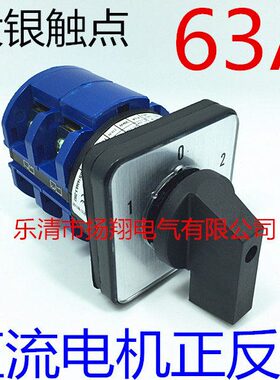 DC12 24 36 48V直流电机正反转倒顺转换开关LW28 39 26-63D0401/2