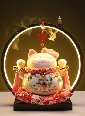 招财猫大号摆件存钱罐店铺开业摆件创意礼品家居饰品陶瓷工艺礼品