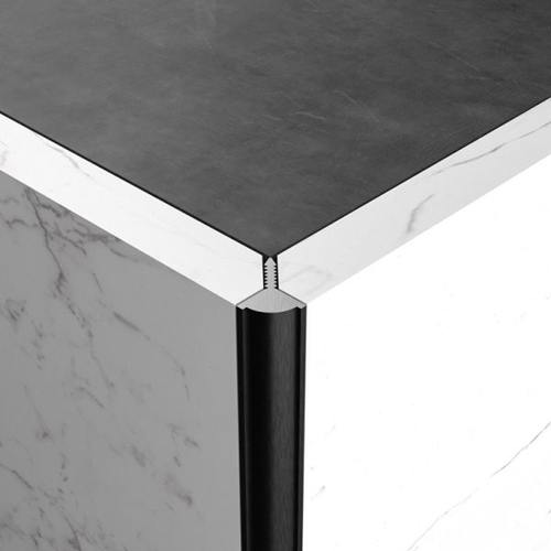 持雍包边条封边条铝合金属条收边条收口压条地板条瓷砖阳角金黑色