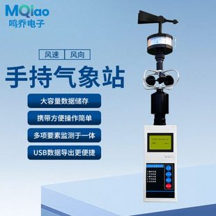 手持风速风向仪手持气象站小型手持户外应急用气象仪气象观测仪