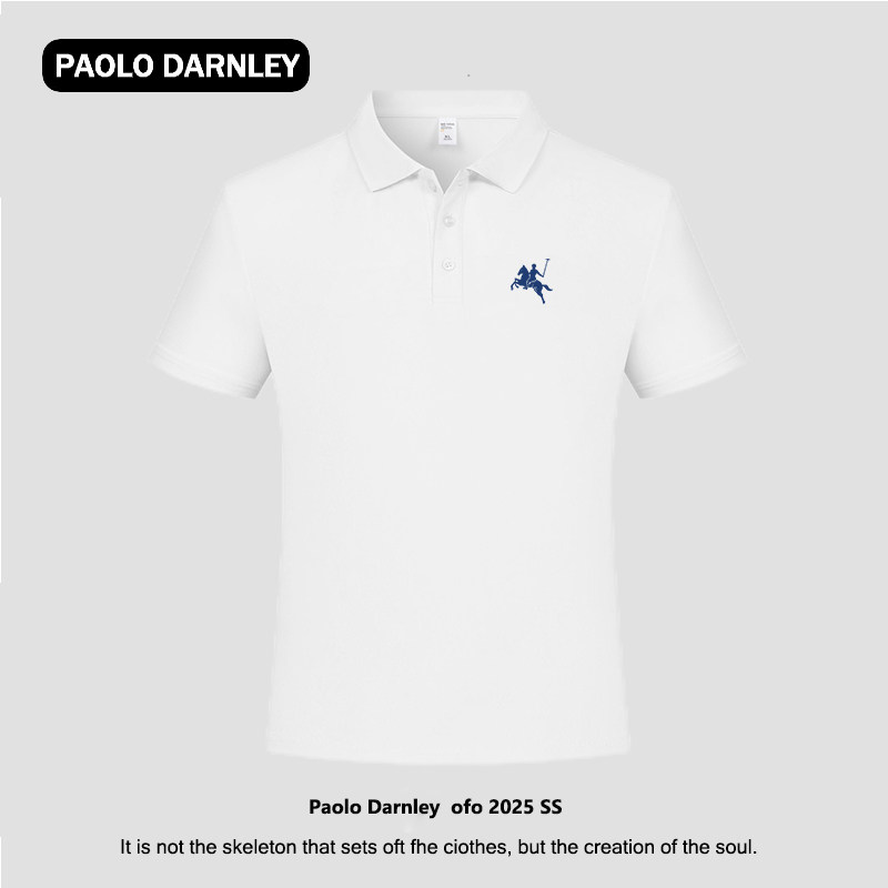 PAOLO DARNLEY/保罗达恩利短袖polo衫男夏季新款商务休闲男士翻领