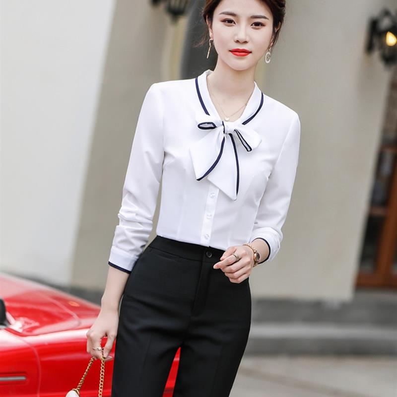 2025春装新款工衣长袖荷叶