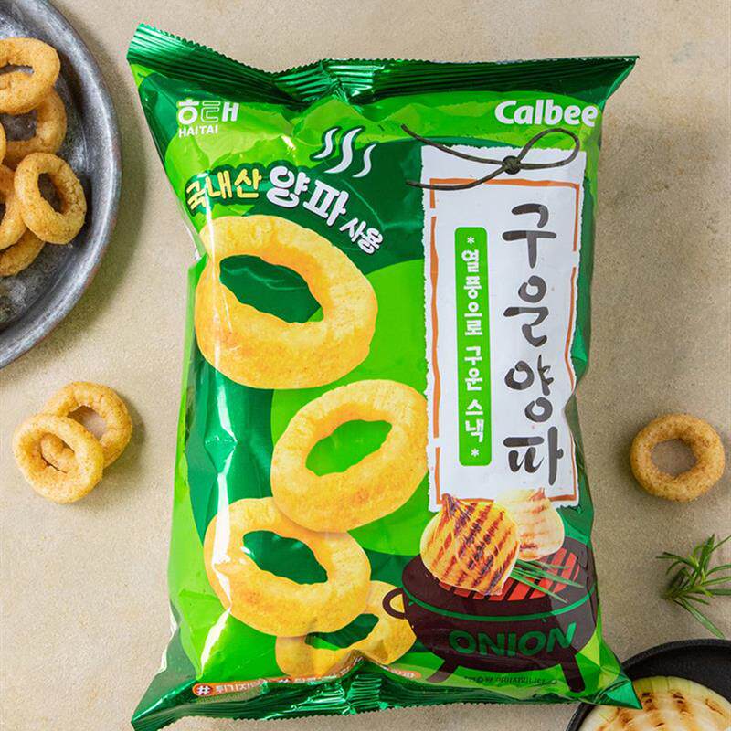 新货韩国进口海太卡乐比碳烤洋葱膨化圈儿童怀旧网红吃货礼包休闲