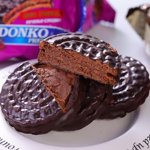 新货俄罗斯三明治饼干原装进口巧克力威化夹心曲奇独立小包装儿童