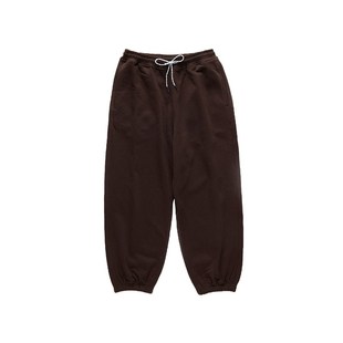 宽松老爹裤 加绒廓形束脚裤 百搭男女 秋冬加厚绣花基础款 HOlife