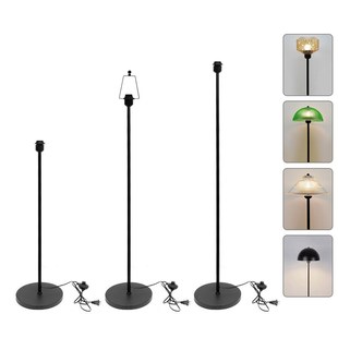 落地灯灯座灯架灯k杆设计DIY脚踏开关E27灯头灯具配件卧室客厅现