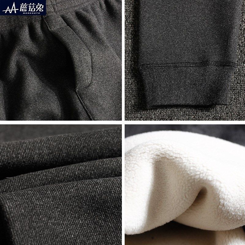 胖男童加绒保暖裤内穿一体绒加肥加大码儿童打底秋裤男孩加厚宽松